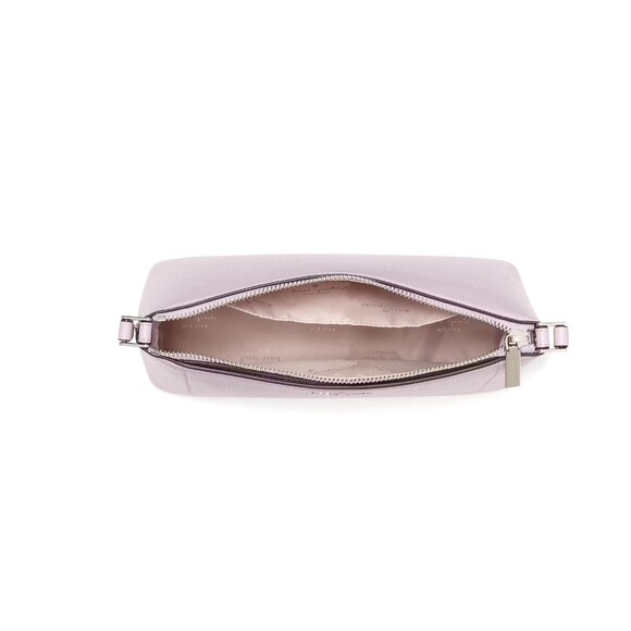 New Kate Spade Leila Crossbody Pebble Leather Violet Mist - Picture 3 of 5